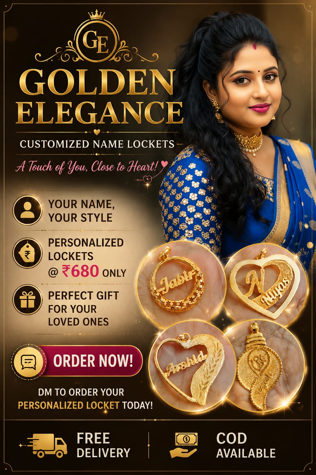 Customised Name Lockets image