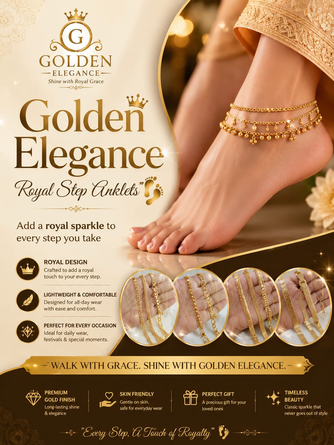 Royal Step Adults Anklets image